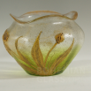 váza nabíhané leptané sklo