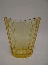 váza citrinové sklo