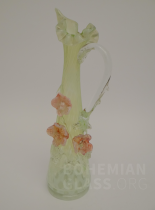 váza-karafa - florální nálepy
