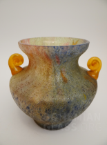 váza s uchy "multicolor - microkracklé"