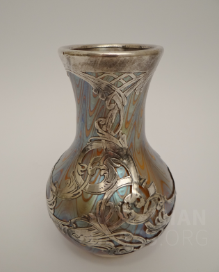 váza PG 6893 - stříbrná galvanoplastika