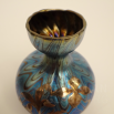 váza PG 6893 cobalt - stříbrná galvanoplastika