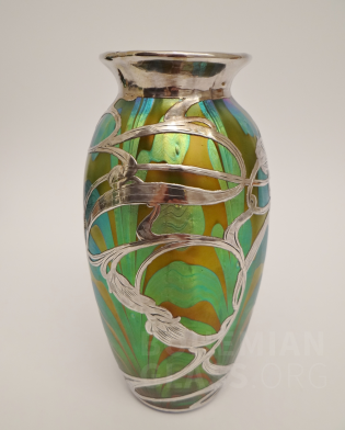 váza PG 2/450 - Juno - stříbrná galvanoplastika