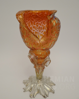 váza-mušle Rosa Mimosa (Rosa Silber Craquelé)