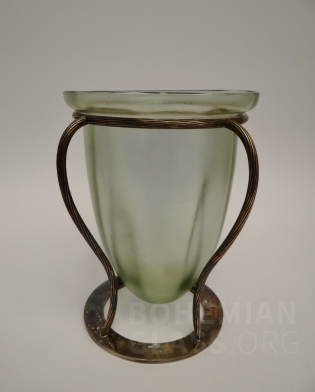 váza Olympia optisch ve stříbrné montáži
