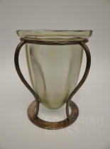 váza Olympia optisch ve stříbrné montáži