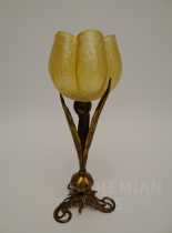 váza Candia Martelé v kovové montáži