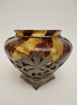 váza Hornglas - cínová montáž