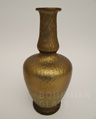 váza Bronze Martelé mit Gold