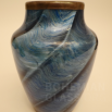 váza Blau Melusin se stř. galvanoplastikou