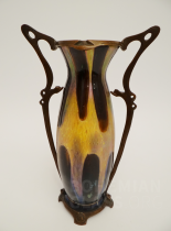 váza "Papillon Intarsia" v bronzové montáži