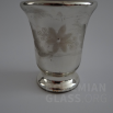 amalgamový pohár - florální dekor