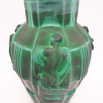 váza lisované malachitové sklo