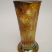 váza  irizované řezané sklo