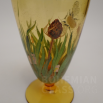 váza na nožce - malované sklo