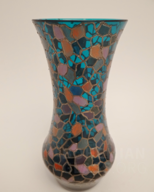 váza malba s cínem