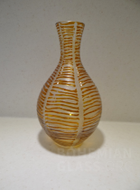 váza vrstvené broušené sklo