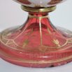 váza vrstvené sklo s malovanými medailony