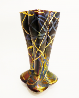 váza "Banded Gold"