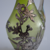 váza Gelbgrün Glatt (Diana Glatt ?) - galvanoplastika