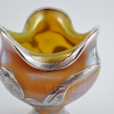 váza Citrongelb mit Silberüberfang metallisiert