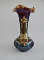 váza "Glatt Matt Iris" - zlatý ornament