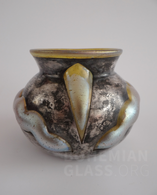 váza candia silberiris - foukané do kovové montáže