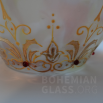váza vrstvené, mramorované sklo - ornament