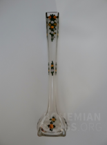 váza Kristall - florální dekor