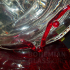 váza mušle "Kontrolované bublinky s hutními nálepy"