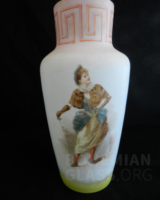 váza malba žena v řeckém kroji