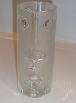 váza lisované sklo "hlava"