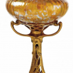 váza na montáži Gesprengt und gerippt mit Silber und Creta