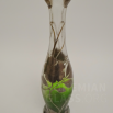 váza nabíhané leptané sklo - galvanoplastika