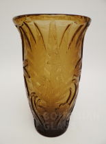 váza broušené a leptané sklo