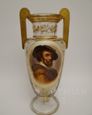 váza s portrétem Rubense