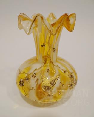 váza mramorované sklo