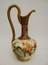 váza s uchem - florální malba