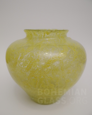 váza Schaumglas "neu" - gelb