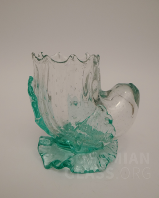 váza mušle "Kontrolované bublinky - hutní nálepy"