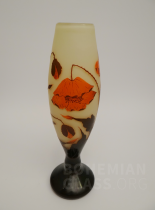váza cameo - vlčí máky