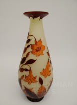 váza cameo - dekor květiny