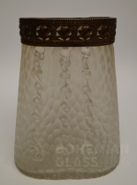 váza "Rigaree"  mosazná montáž hrdla