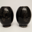 váza burelové sklo - chinoiserie