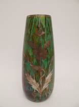 váza "Moss Agate" - stříbrná galvanoplastika
