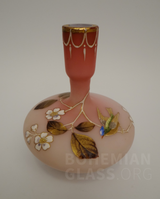váza "Nabíhané malované sklo"
