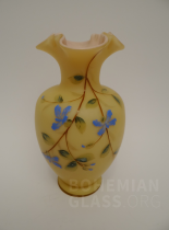 váza nabíhané malované sklo