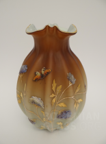 váza nabíhané malované sklo - Coralane