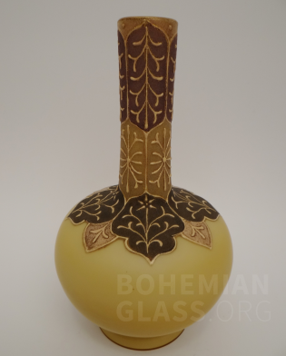 váza Kaisergelb "Coralene Ornament"