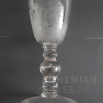 pohár s víkem - broušené a řezané sklo